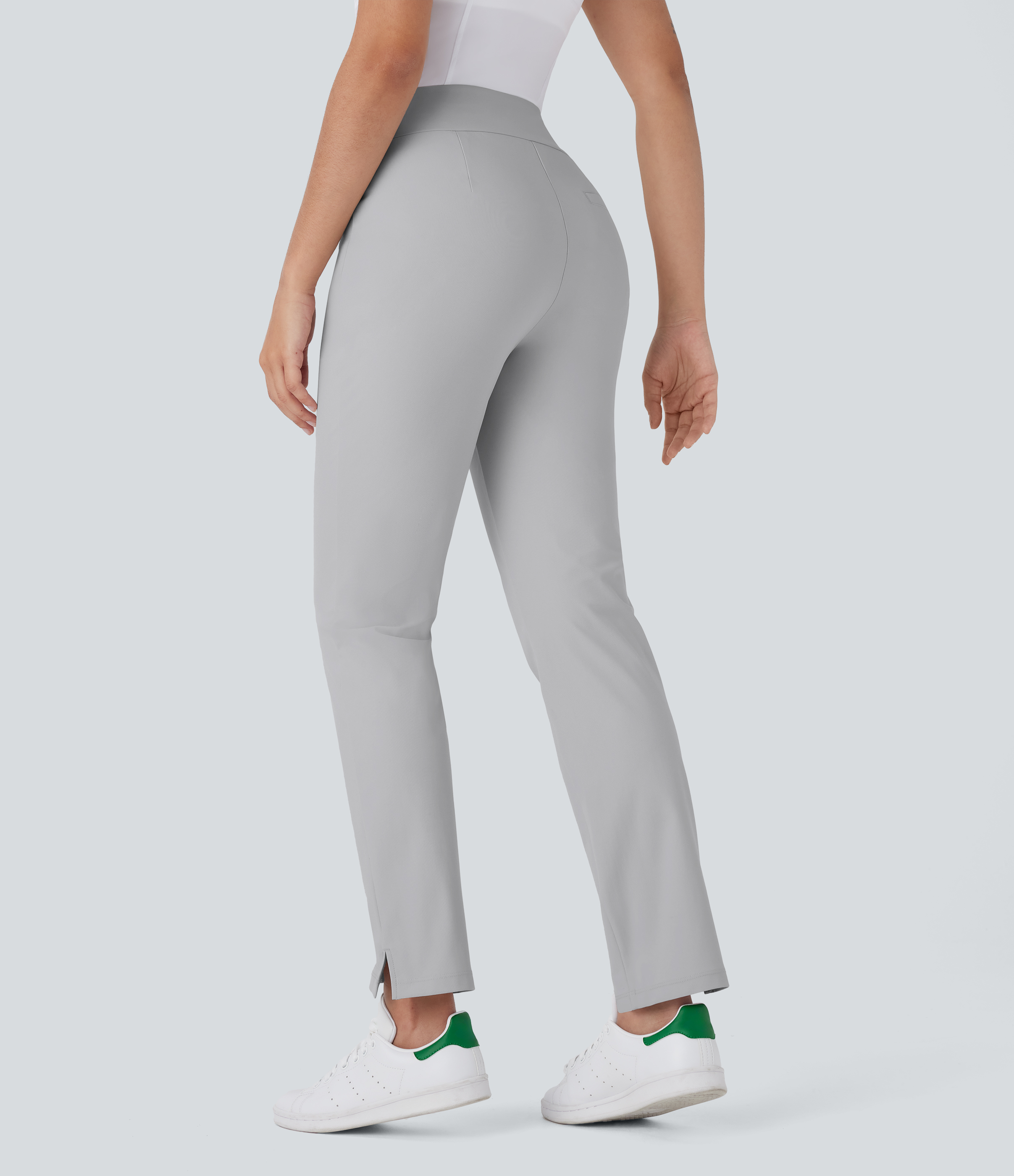 Mid Rise Pockets Tapered Quick Dry Golf Pants-Golf Tee Pocket-UPF40+