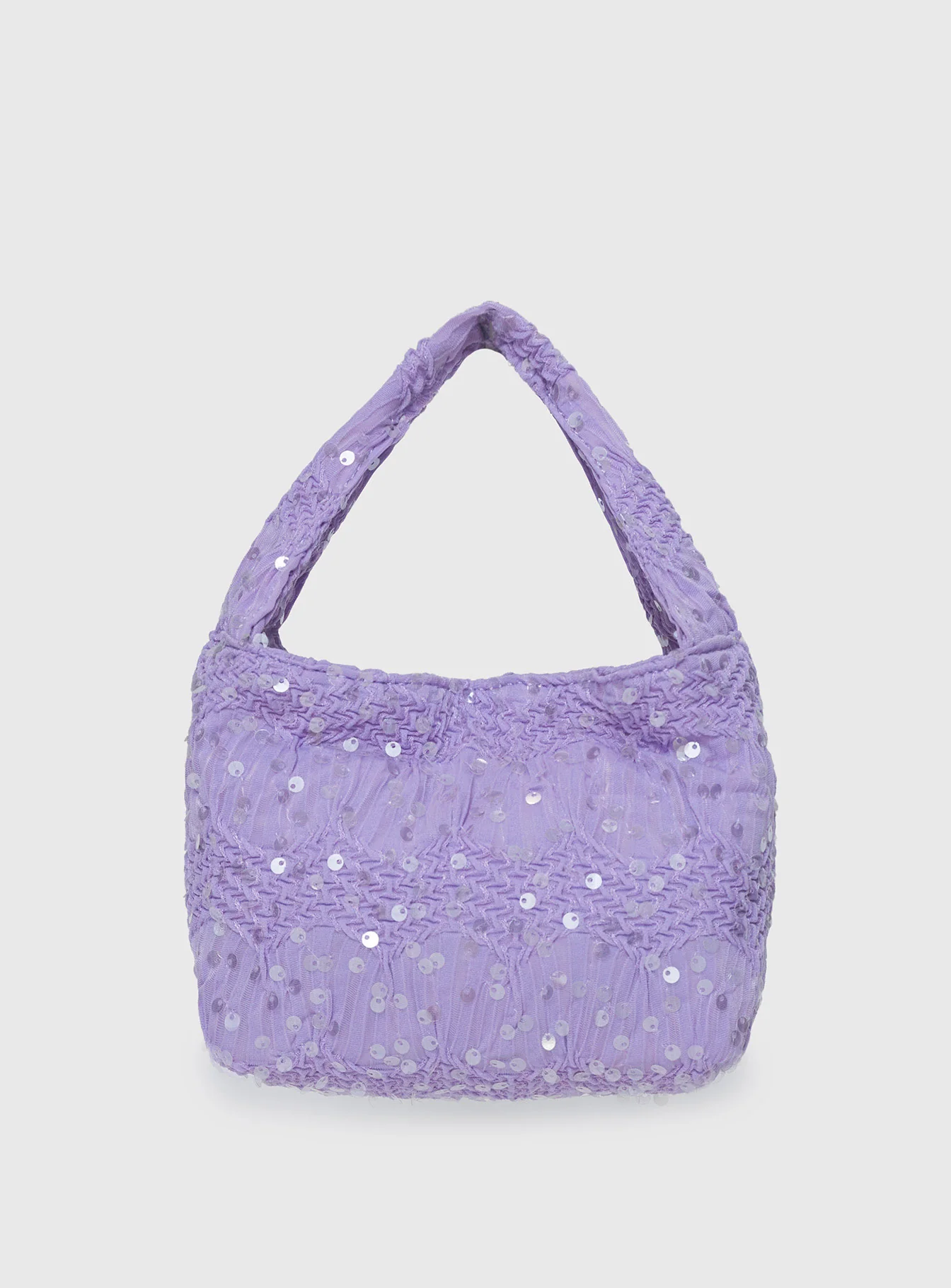 Sides Sequin Bag Purple